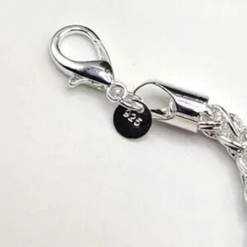 925 Sterling Silver Bracelet Braided Byzantine Valentines Birthday Gift - New!